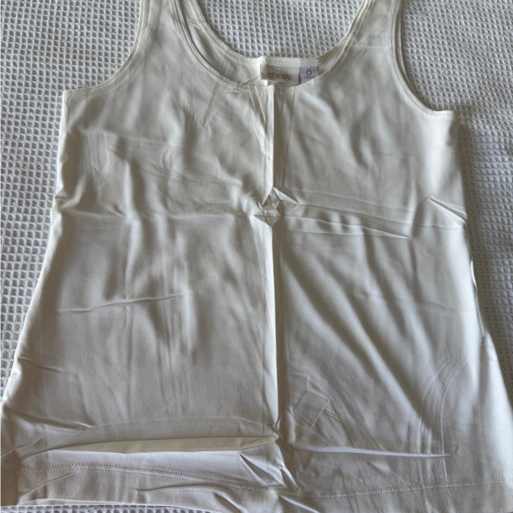 Chico's Cream Tank Top